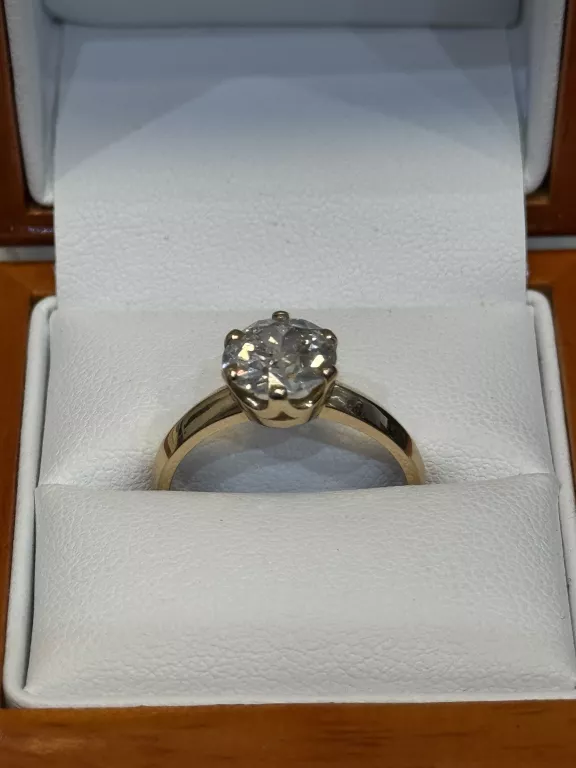 PIERŚCIONEK Z BRYLANTEM O MASIE 2,22 CT / WYCENA WROCŁAW