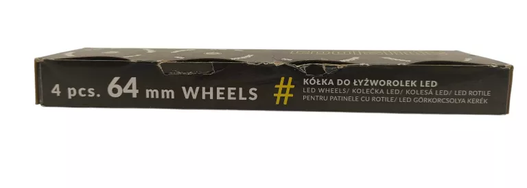 ORYGINALNY ZESTAW KÓŁEK DO ROLEK COOLSLIDE LED WHEEL 64MM 4SZT