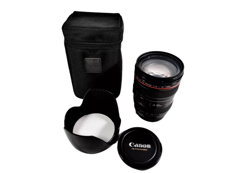OBIEKTYW DO LUSTRZANEK CYFROWYCH CANON EF 24-105 MM F/4L IS USM Z ETUI
