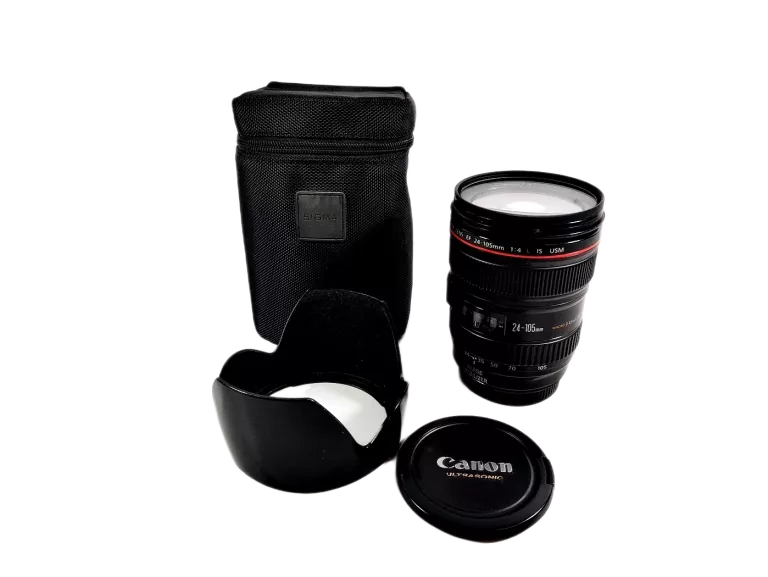 OBIEKTYW DO LUSTRZANEK CYFROWYCH CANON EF 24-105 MM F/4L IS USM Z ETUI