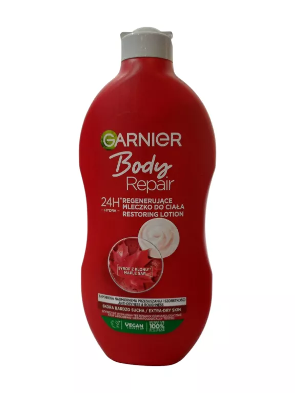 GARNIER BODY REPAIR MLECZKO Z SYROPEM Z KLONU 400 ML