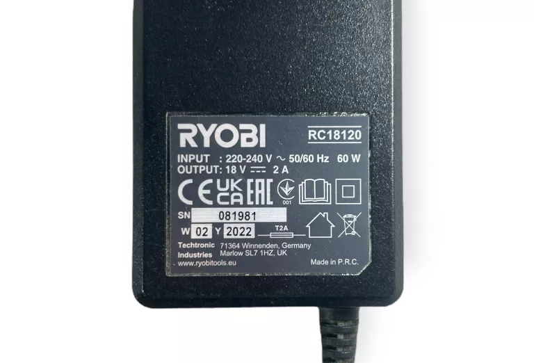 ŁADOWARKA AKUMULATOROWA RYOBI RC18120