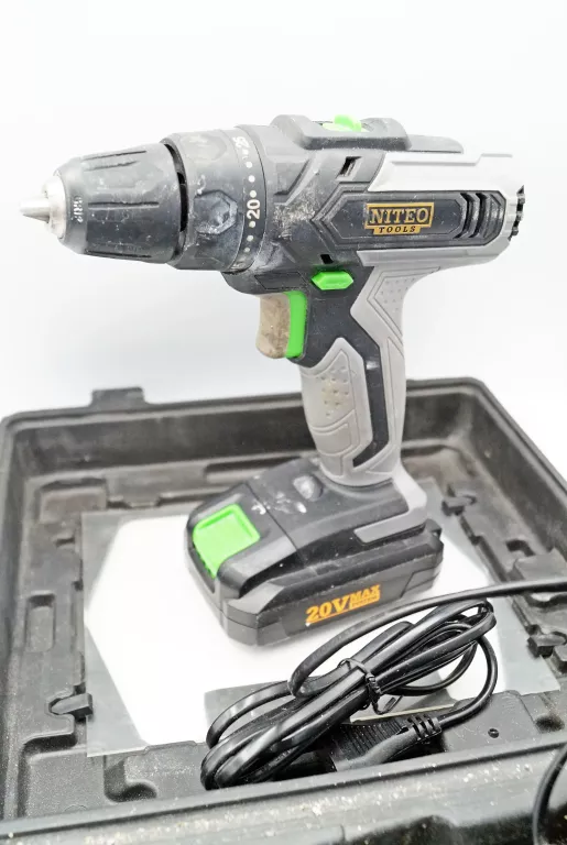 WKRĘTARKA NITEO TOOLS 20V +BITY+ ŁADOWARKA+BATERIA