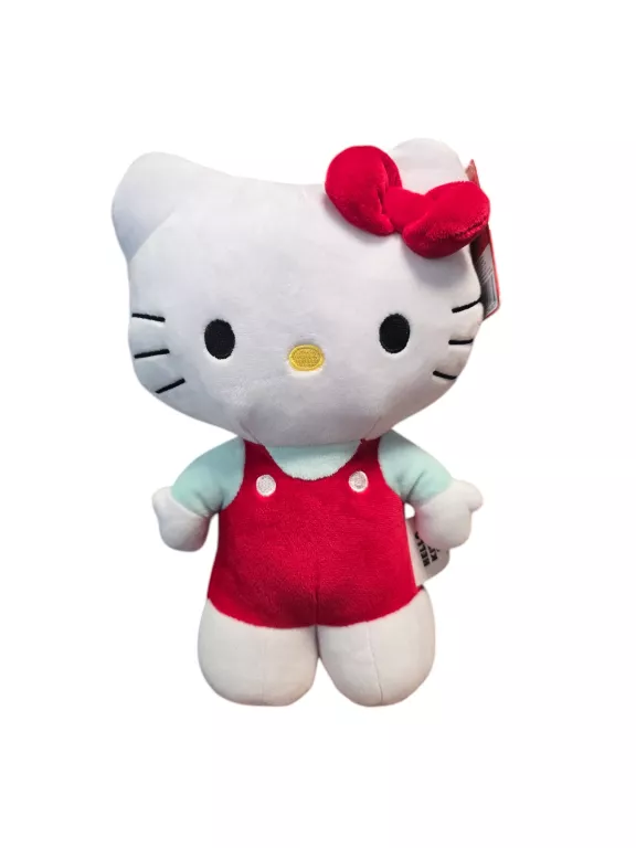 MASKOTKA PLUSZOWA HELLO KITTY 30CM CZERWONA SUKIENKA