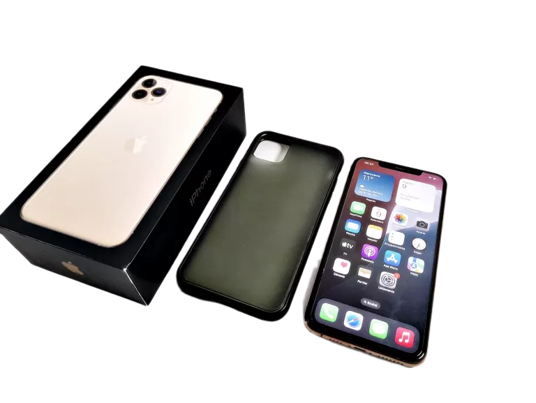 SMARTFON APPLE IPHONE 11 PRO MAX 256 GB GOLD ZESTAW Z ETUI !
