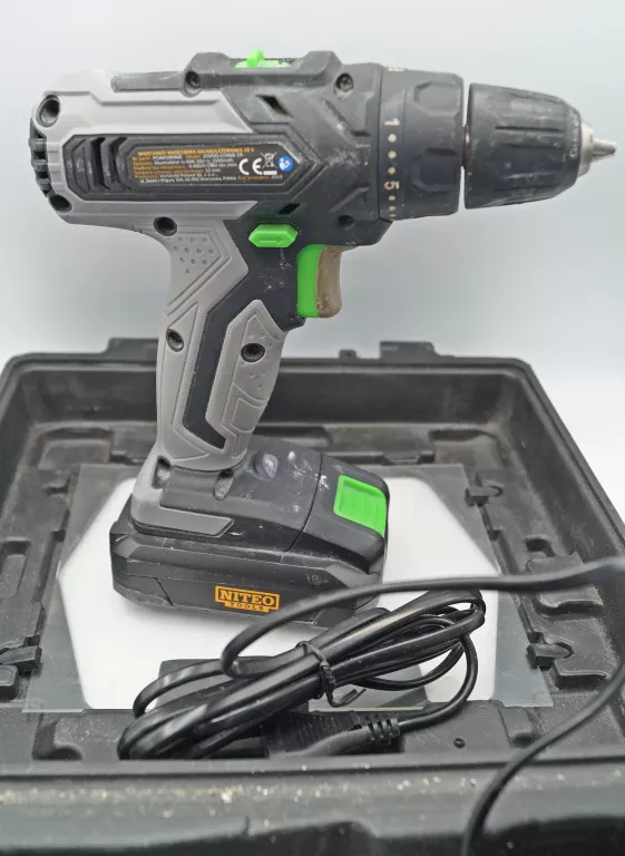 WKRĘTARKA NITEO TOOLS 20V +BITY+ ŁADOWARKA+BATERIA