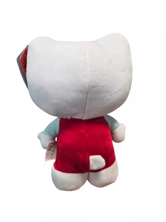 MASKOTKA PLUSZOWA HELLO KITTY 30CM CZERWONA SUKIENKA