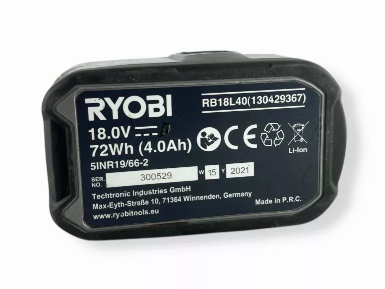 AKUMULATOR RYOBI RB18L40 4AH