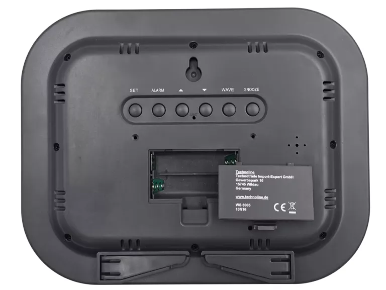 ZEGAREK ZEGAR DOMOWY STOŁOWY NAŚCIENNY TECHNOLIN EWS 8005 ALARM DATOWNIK