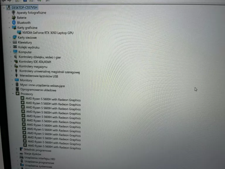 LAPTOP LENOVO LEGION 5 15ACH6 15,6 " AMD RYZEN 5 5600H 8 GB / 512 GB