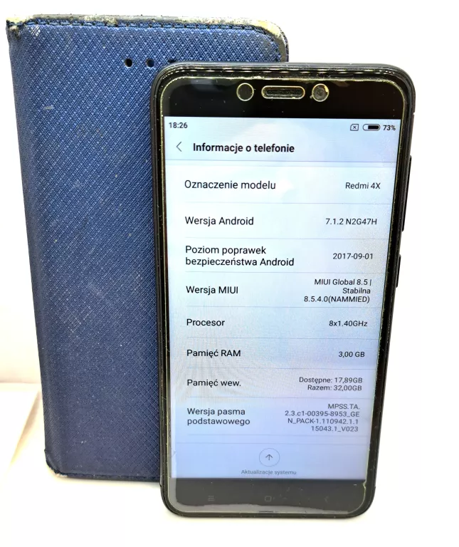 SMARTFON XIAOMI REDMI 4X + CASE