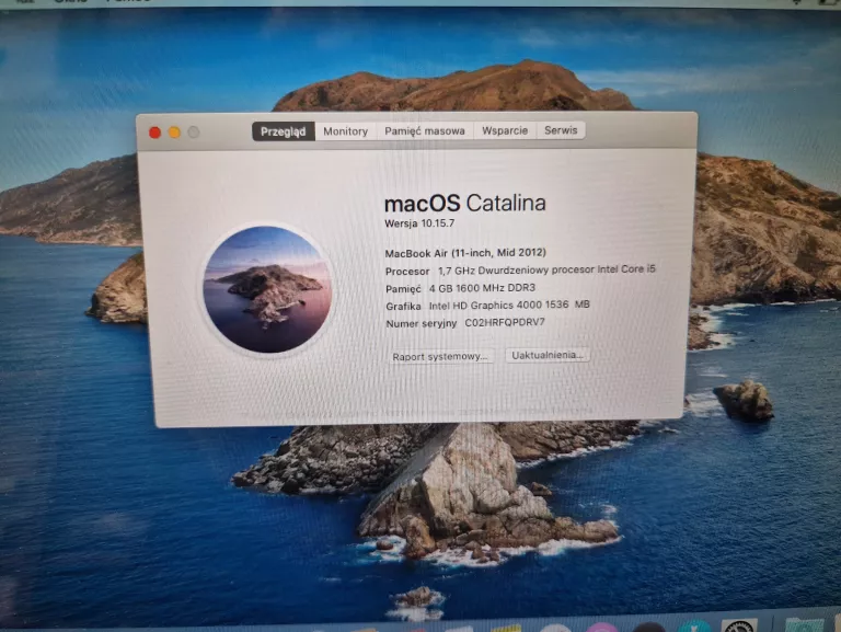 LAPTOP APPLE MACBOOK AIR 11 4GB/128GB