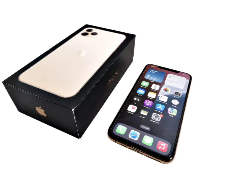 SMARTFON APPLE IPHONE 11 PRO MAX 256 GB GOLD ZESTAW Z ETUI !