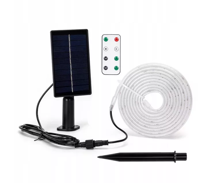 TAŚMA SOLARNA LED-3M-30W-6500K-300 LM-IP65
