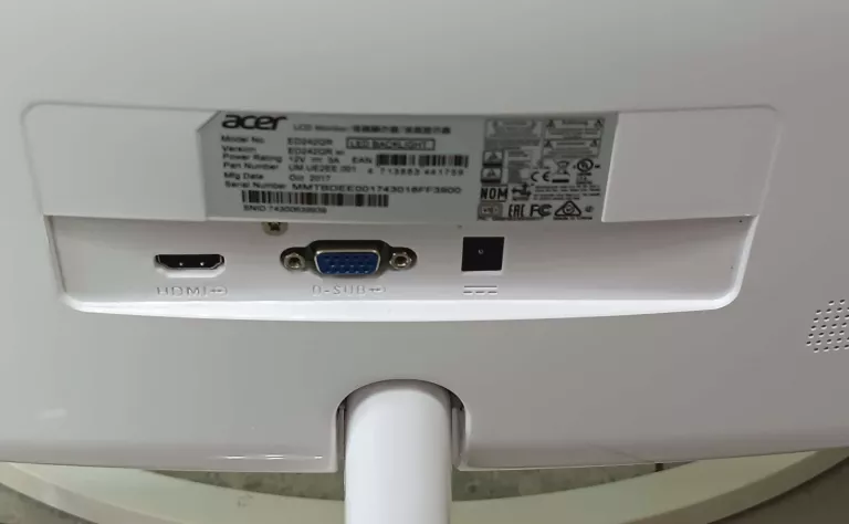 MONITOR ACER ED242QR + OKABLOWANIE