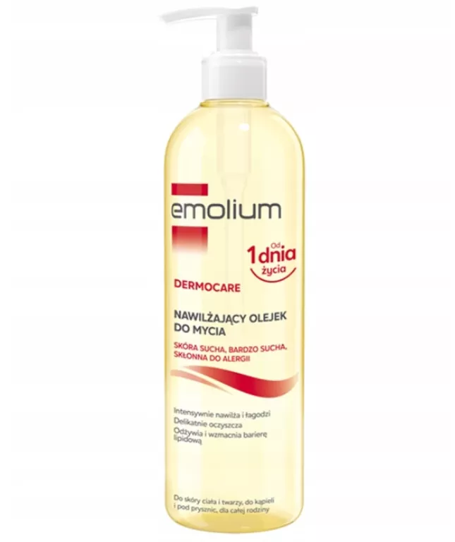 EMOLIUM NAWILŻAJĄCY OLEJEK POD PRYSZNIC I DO KĄPIELI 400ML