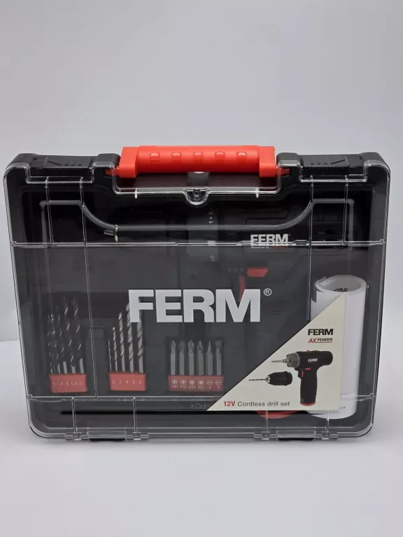 WIERTARKA WIERTARKO-WKRĘTARKA FERM 12 V KOMPLET