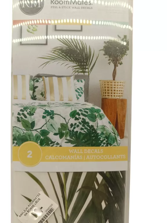 NAKLEJKI ROOMMATES NA ŚCIANĘ LIŚCIE WIELOKROTNEGO UŻYTKU