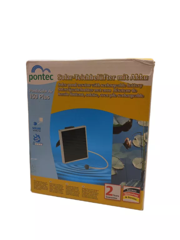PONTEC PONDOSOLAR AIR 150 PLUS NAPOWIETRZACZ SOLARNY DO OCZKA