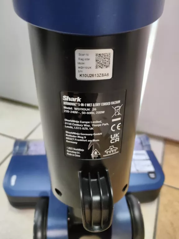 ODKURZACZ PIONOWY PRZEWODOWY MYJĄCY SHARK HYDROVAC WD110UK