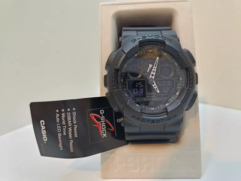 ZERGAREK - CASIO G-SHOCK GA-100-1A1ER / KOMPLET / JAK NOWY!