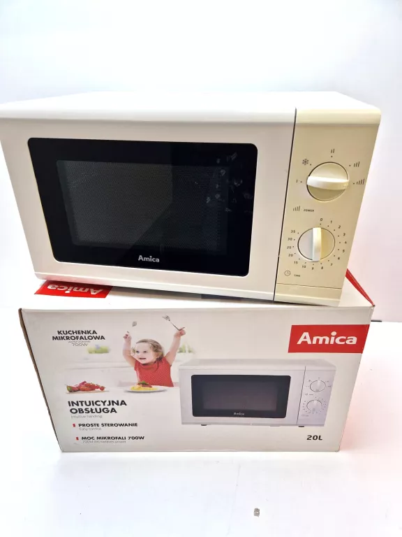 KUCHENKA MIKROFALOWA WOLNOSTOJĄCA AMICA AMSF20M1W