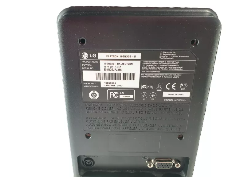 MONITOR LG LED 19EN33