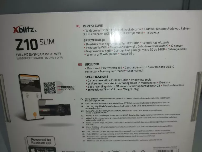 XBLITZ WIDEOREJESTRATOR Z10 SLIM KAMERKA WIFI FULLHD KOMPLET!!!
