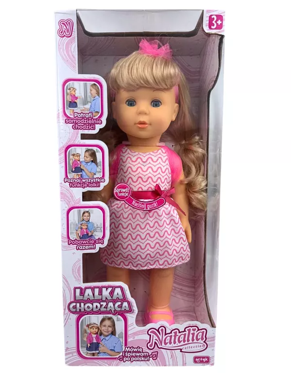 INTERAKTYWNA LALKA NATALIA / CHODZĄCA / MÓWI / ŚPIEWA