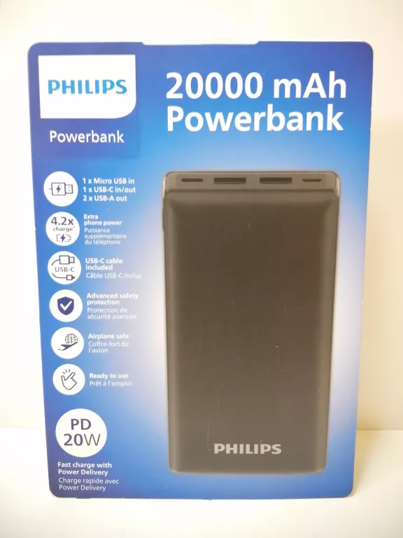 POWERBANK PHILIPS 20000