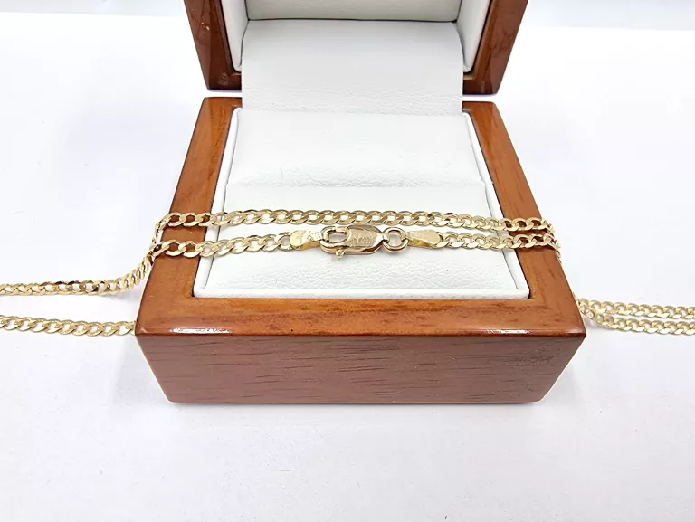 ZŁOTY ŁAŃCUSZEK PANCERKA P585 6,12G DŁ60,5CM