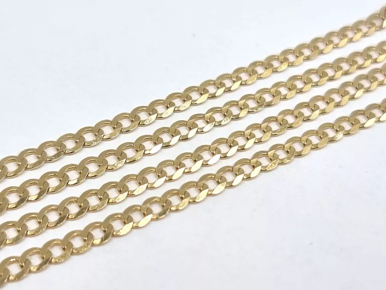 ZŁOTY ŁAŃCUSZEK PANCERKA P585 6,12G DŁ60,5CM