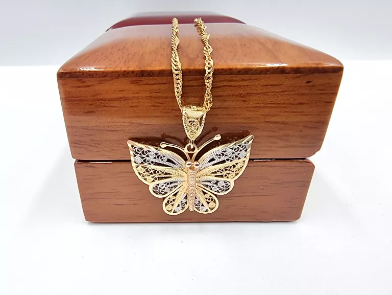 ZŁOTA ZAWIESZKA MOTYL P585 2,89G