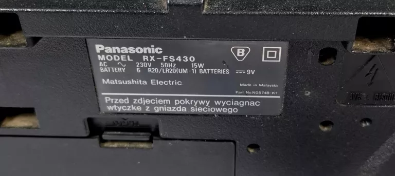 RADIOODTWARZACZ PANASONIC RX-FS430