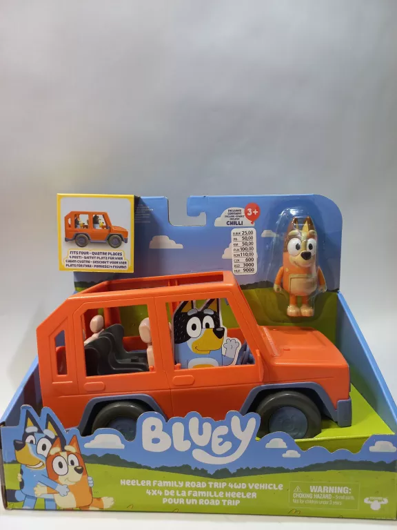 POJAZD MOOSE TOYS BLUEY HEELER FAMILY ROAD TRIP 4WD VEHICLE