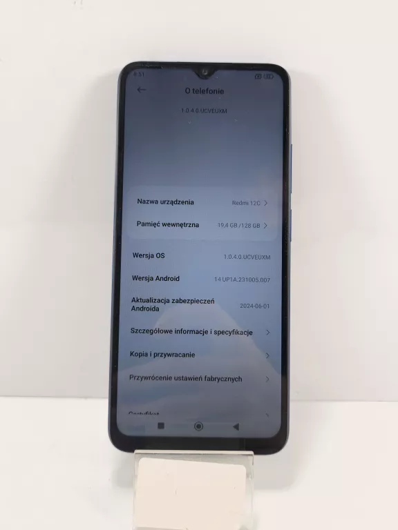TELEFON XIAOMI REDMI 12 C 4GB/128GB NIEBIESKI
