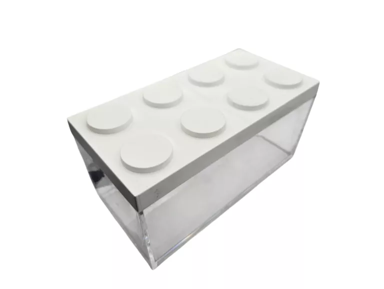 ZESTAW POJEMNIKÓW NA ŻYWNOŚĆ AKRYLOWYCH OMADA BRICKSTORE BIAŁE 7 SZT.