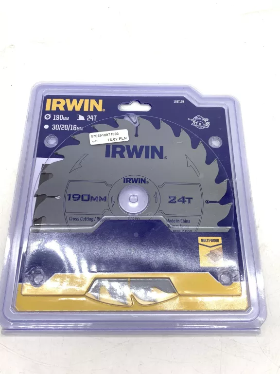 TARCZA IRWIN DO DREWNA 190MM