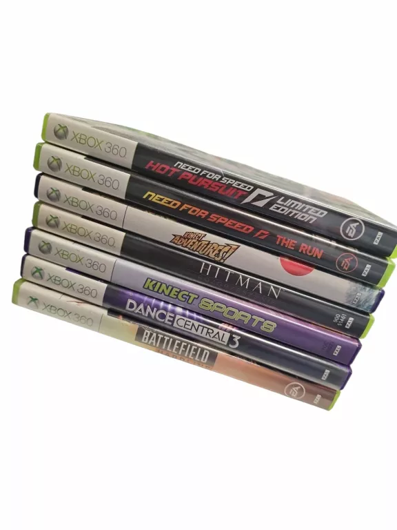 KONSOLA XBOX 360+ PAF + KINNECT + 5 GIER + OKABLOWANIE