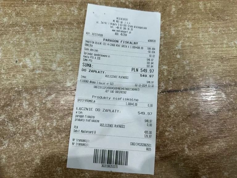 REALME C51 KOMPLET GWARANCJA