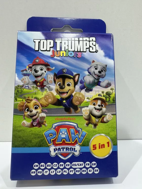 GRA KARCIANA PSI PATROL TOP TRUMPS JUNIOR 5 W 1