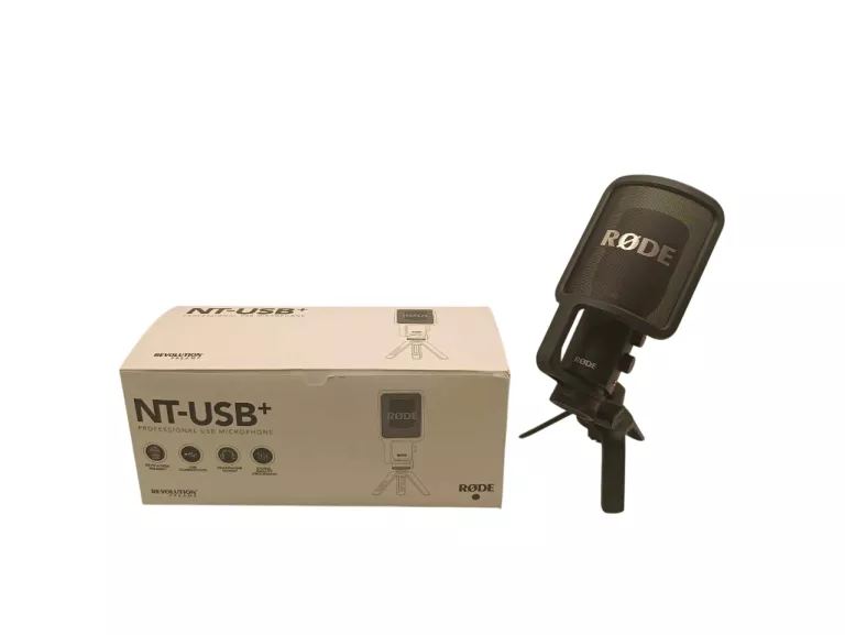 MIKROFON POJEMNOŚCIOWY RODE NT-USB+ KARDIOIDALNY BDB STAN GWARANCJA !!