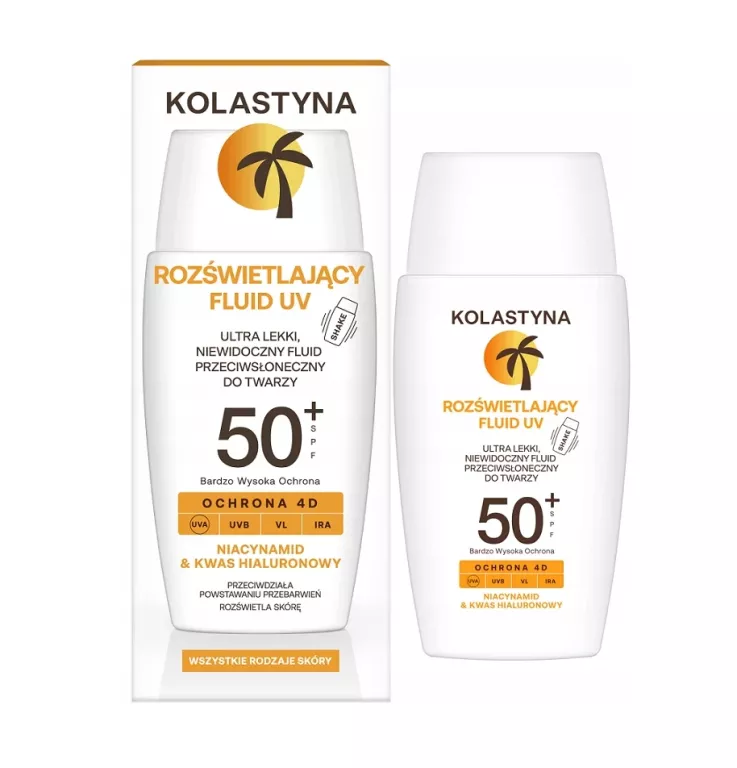 KOLASTYNA FLUID DO TWARZY ROZSWIETLAJACY SPF50+ 50ML