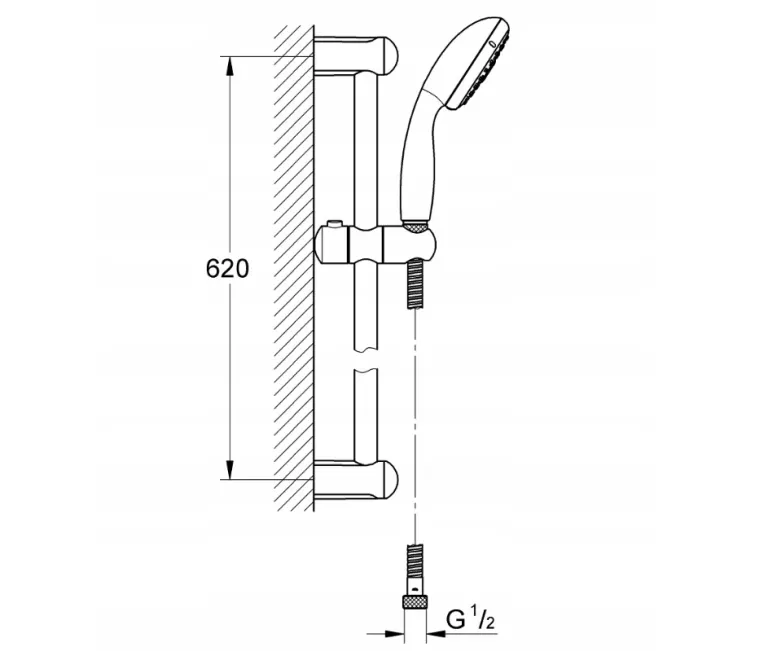 GROHE TEMPESTA ZESTAW Z DRĄŻKIEM 27644001