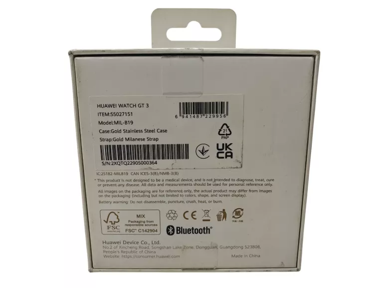 SMARTWATCH HUAWEI WATCH GT 3 42MM GOLD