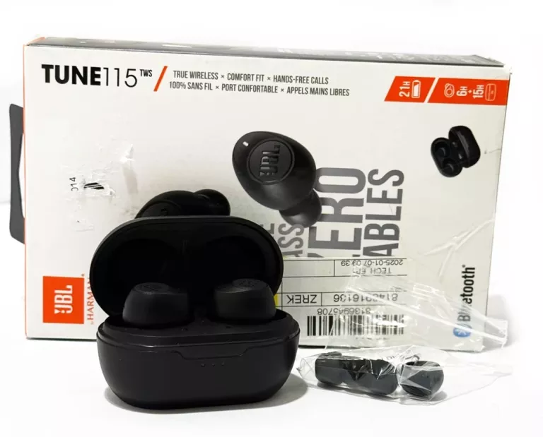 SŁUCHAWKI BEZPRZEWODOWE JBL TUNE 115 TWS