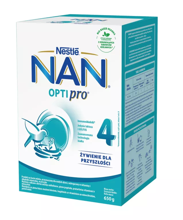 MLEKO MODYFIKOWANE NAN NESTLE OPTIPRO 4 / 650 G