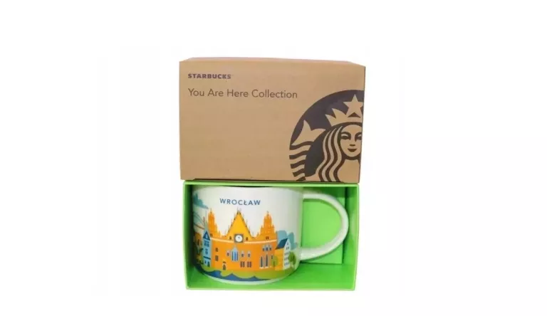 KUBEK STARBUCKS WROCŁAW PORCELANA 414 ML NA PREZENT !