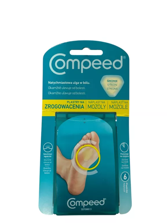 COMPEED PLASTRY NA ZROGOWACENIA ŚREDNIE 6 SZT.