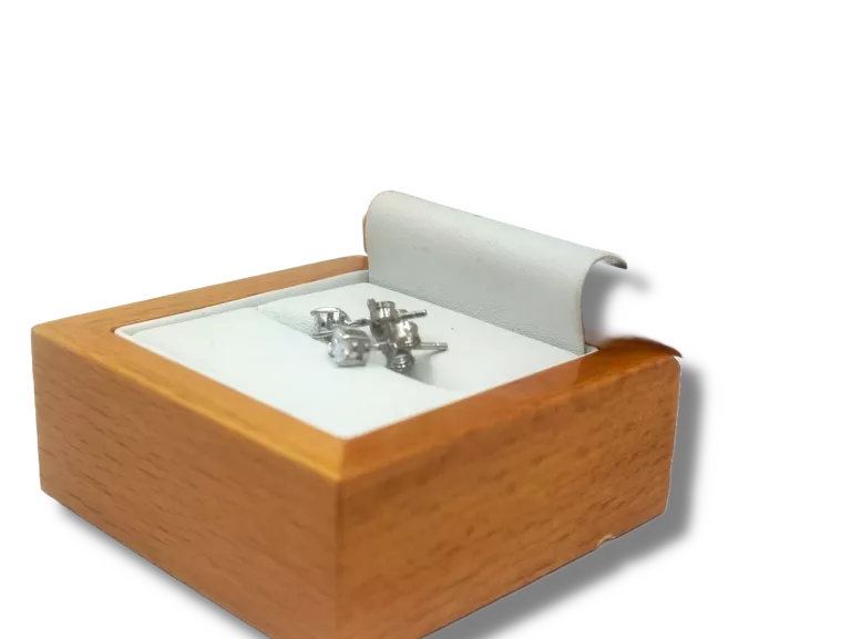SREBRNE KOLCZYKI WKRĘTKI Z CYRKONIAMI 925 1,3G